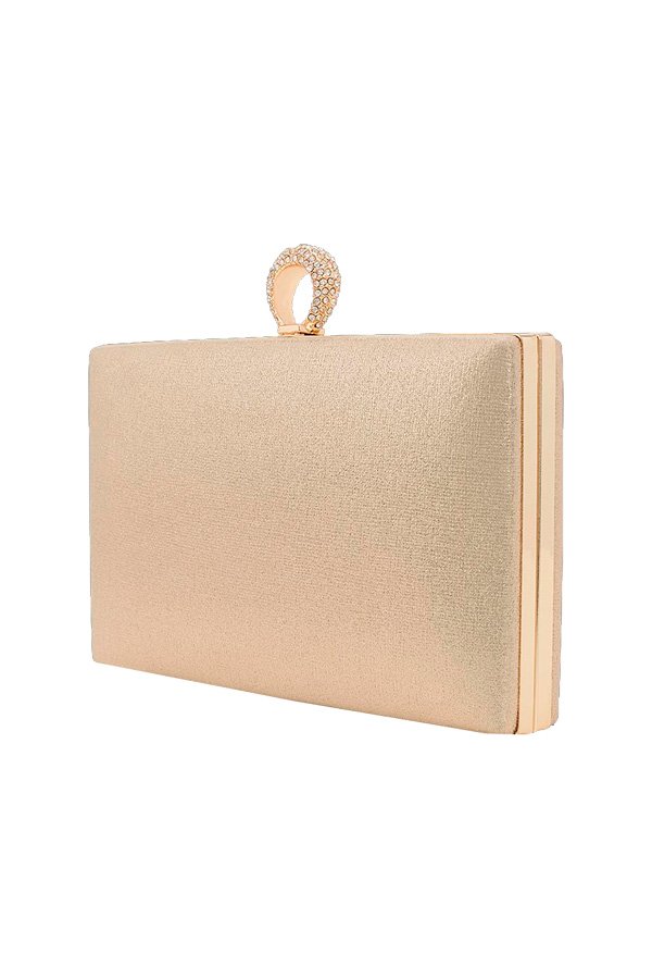 Clutch mit Glitzer und Metallrahmen - boutique bromelia
